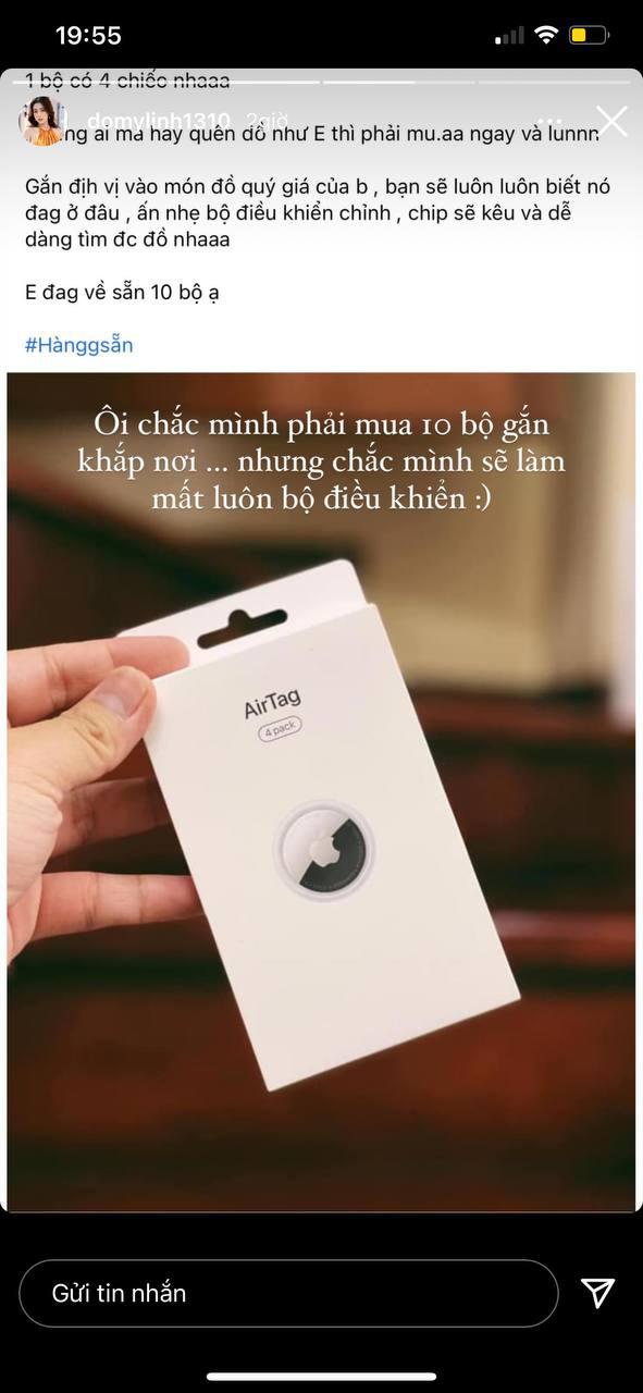 Hoa hậu Đỗ Mỹ Linh đăng story muốn mua 10 chiếc AirTag, nhưng sao lại nhầm nhọt hài hước quá thế này! - Ảnh 2.