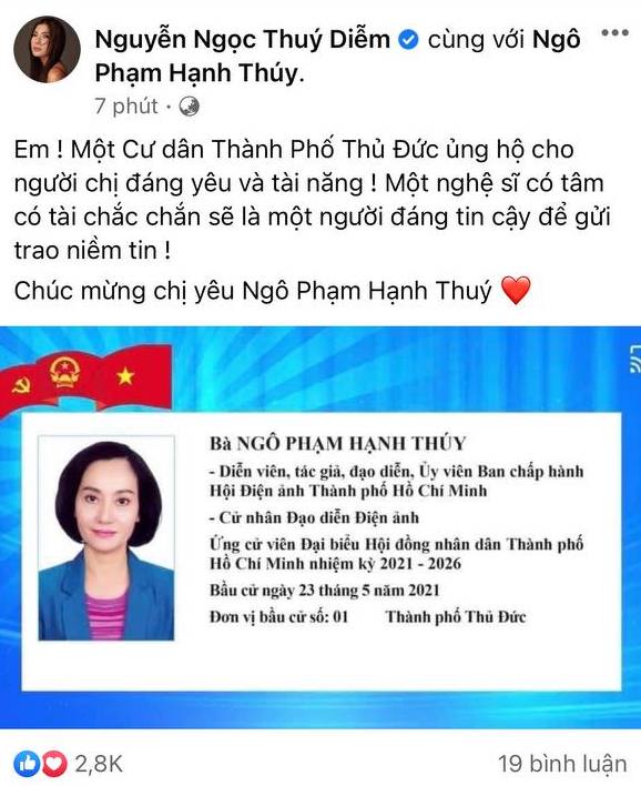Sao Việt nô nức đi bầu cử: Tiểu Vy, Huyền My dậy sớm làm thanh niên gương mẫu, Khánh Vân từ Mỹ cũng hào hứng hưởng ứng - Ảnh 11.