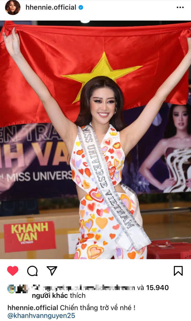 Dàn sao Việt hướng về Khánh Vân, nàng hậu đã chuyển 3 outfit và cập nhật hành trình đến Mỹ dự Miss Universe 2020 - Ảnh 8.