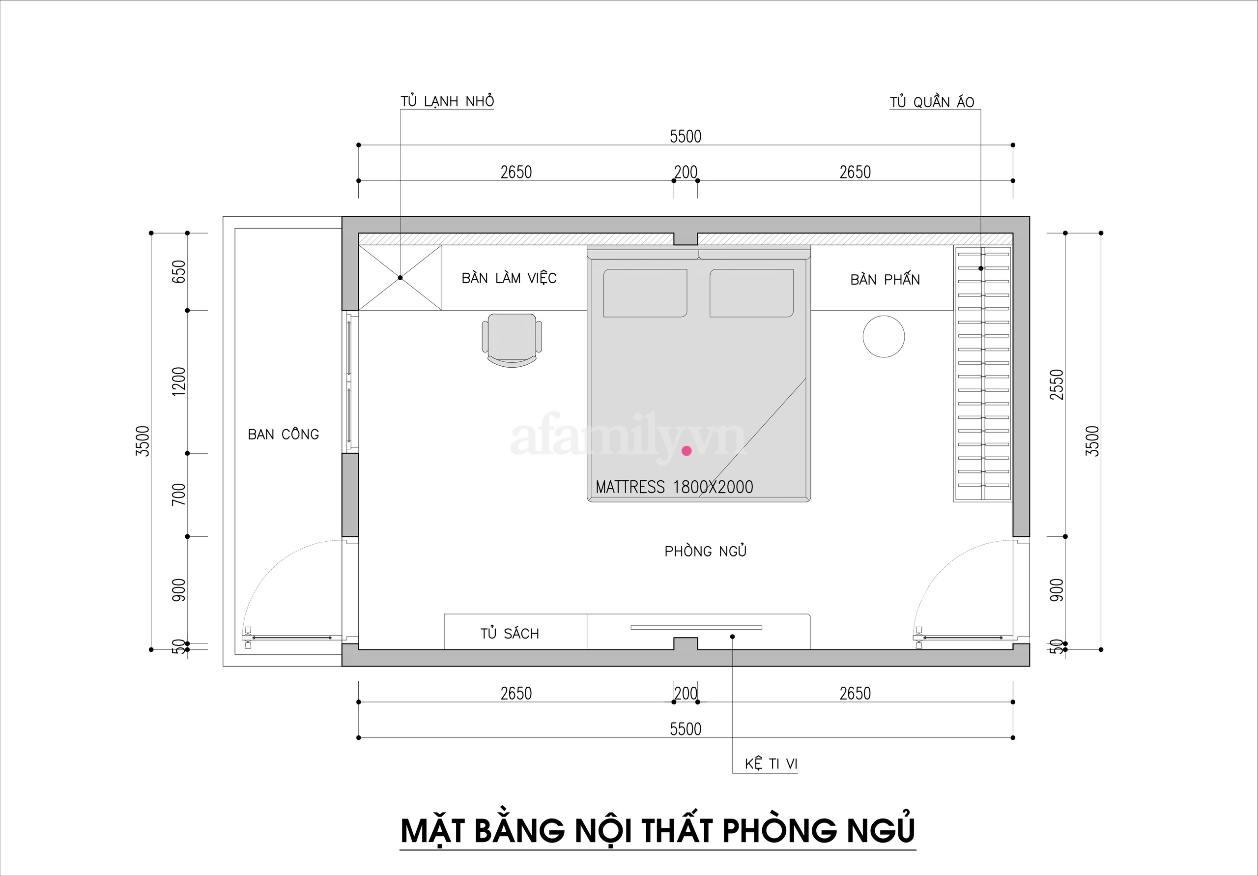 Kiến trúc sư tư vấn thiết kế phòng ngủ 20m² cho vợ chồng trẻ chi phí 60 triệu đồng - Ảnh 1.