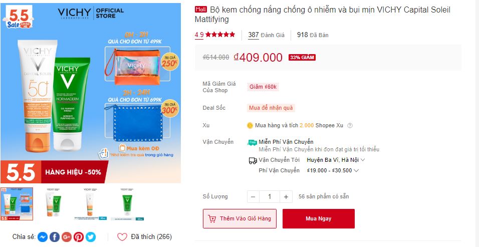 Mỹ phẩm chính hãng sale kịch sàn 5.5 - Ảnh 5.