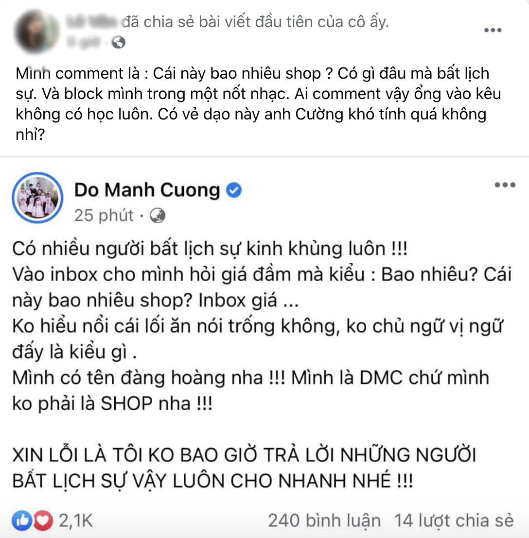 NTK Đỗ Mạnh Cường gây tranh cãi khi cố tình bắt bẻ câu chữ, mắng khách bất lịch sự dù đã hỏi rất đàng hoàng - Ảnh 4.