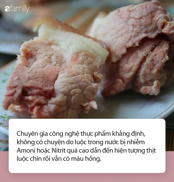 Thịt chín rồi vẫn có màu hồng là do luộc bằng nước bẩn, nguy cơ ung thư cao: Chuyên gia phản bác thế nào? - Ảnh 3.