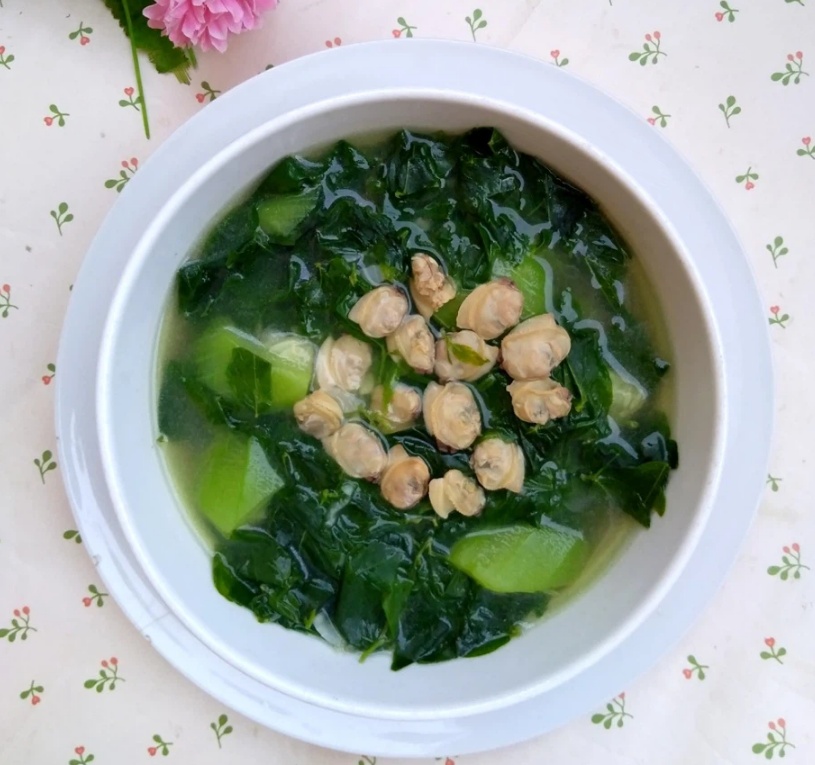 Cách Làm Món Canh nghêu nấu nướng mùng tơi của Trần Dzung