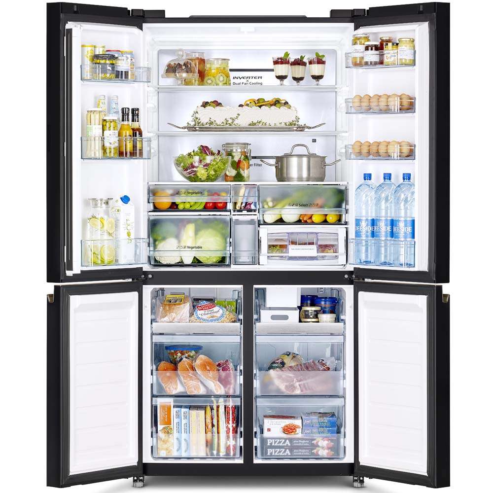 Lượn 1 vòng các gian hàng điện máy thấy khá nhiều mẫu tủ lạnh 4 cánh giá rẻ, từ 15 triệu là mua được liền - Ảnh 3.