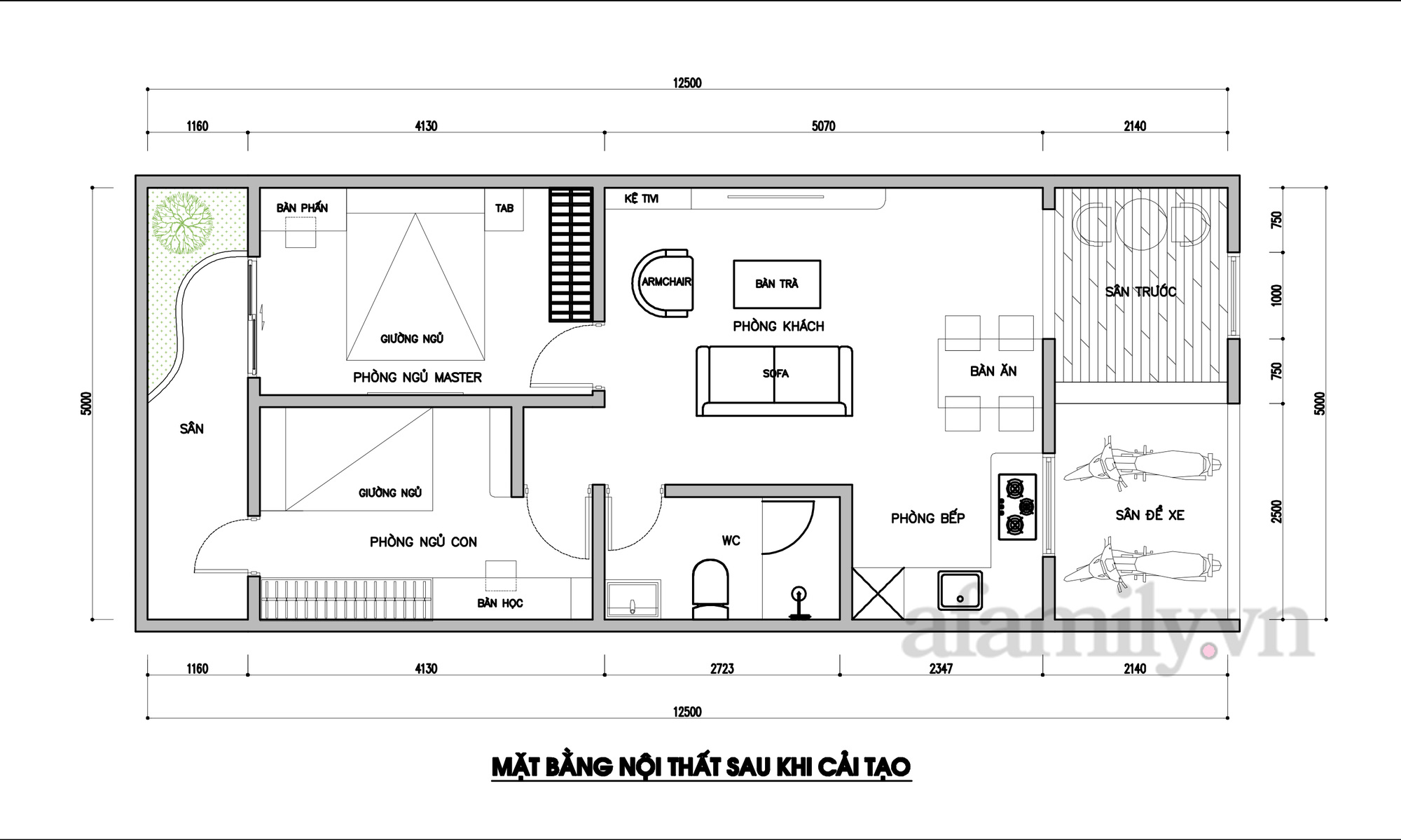 Kiến trúc sư tư vấn cải tạo căn nhà cấp 4 diện tích 60m² theo phong cách hiện đại chi phí 260 triệu - Ảnh 3.