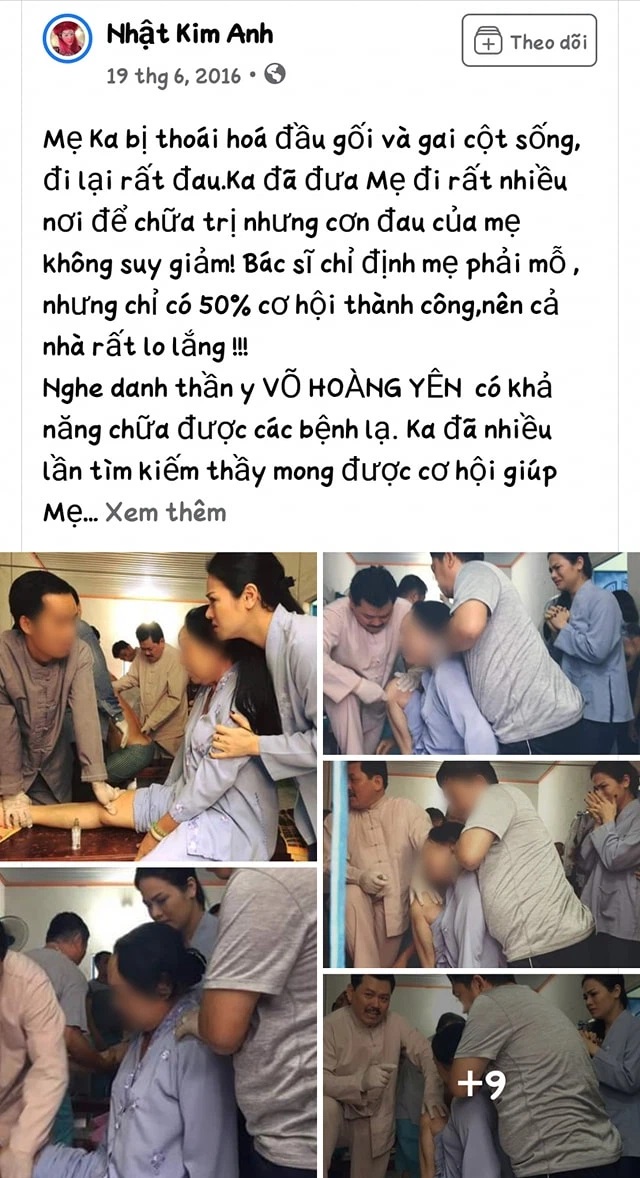 Nhật Kim Anh lên tiếng xin lỗi về loạt hình ảnh đưa mẹ đi chữa bệnh chỗ ông Võ Hoàng Yên - Ảnh 1. Nhật Kim Anh lên tiếng xin lỗi về loạt hình ảnh đưa mẹ đi chữa bệnh chỗ ông Võ Hoàng Yên - Ảnh 1.