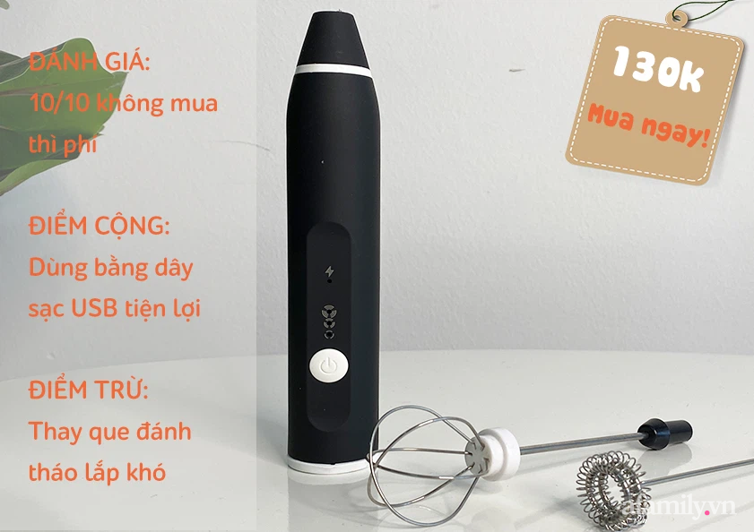 Mê làm bánh nhưng thích di động thì máy đánh trứng mini có thực sự thỏa lòng hội mê làm bánh - Ảnh 4.