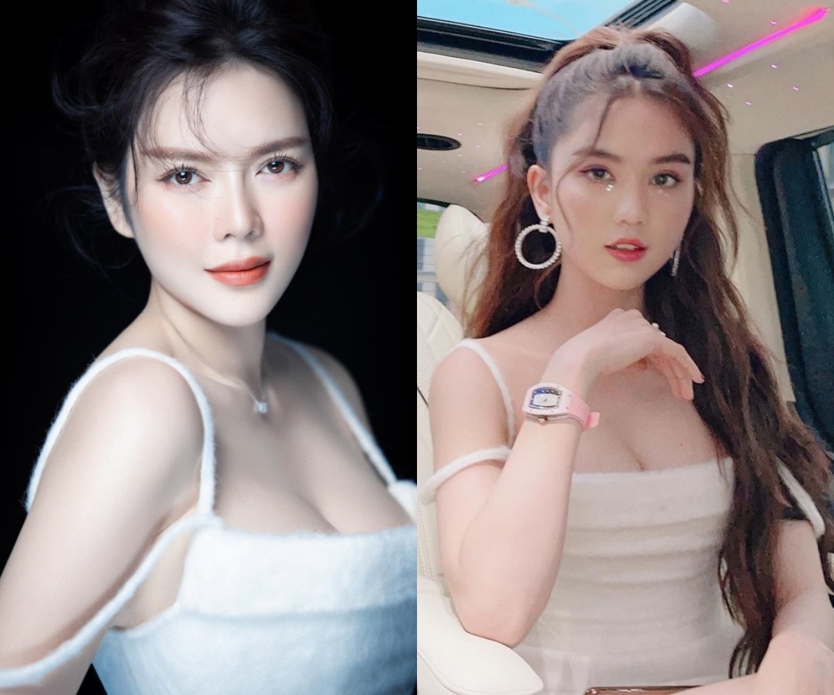 Lý Nhã Kỳ "đại chiến" Ngọc Trinh khi đụng hàng: Đều khoe vòng 1 ngồn ngộn nhưng phụ kiện mới là thứ đọ thắng thua - Ảnh 7. Lý Nhã Kỳ "đại chiến" Ngọc Trinh khi đụng hàng: Đều khoe vòng 1 ngồn ngộn nhưng phụ kiện mới là thứ đọ thắng thua - Ảnh 7.