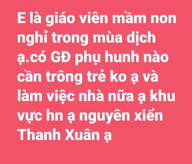 Tin tuyển dụng giáo viên mầm non mùa dịch gây tranh cãi chỉ vì yêu cầu &quot;nhỏ&quot; đính kèm: Bình thường hay xúc phạm? - Ảnh 3.