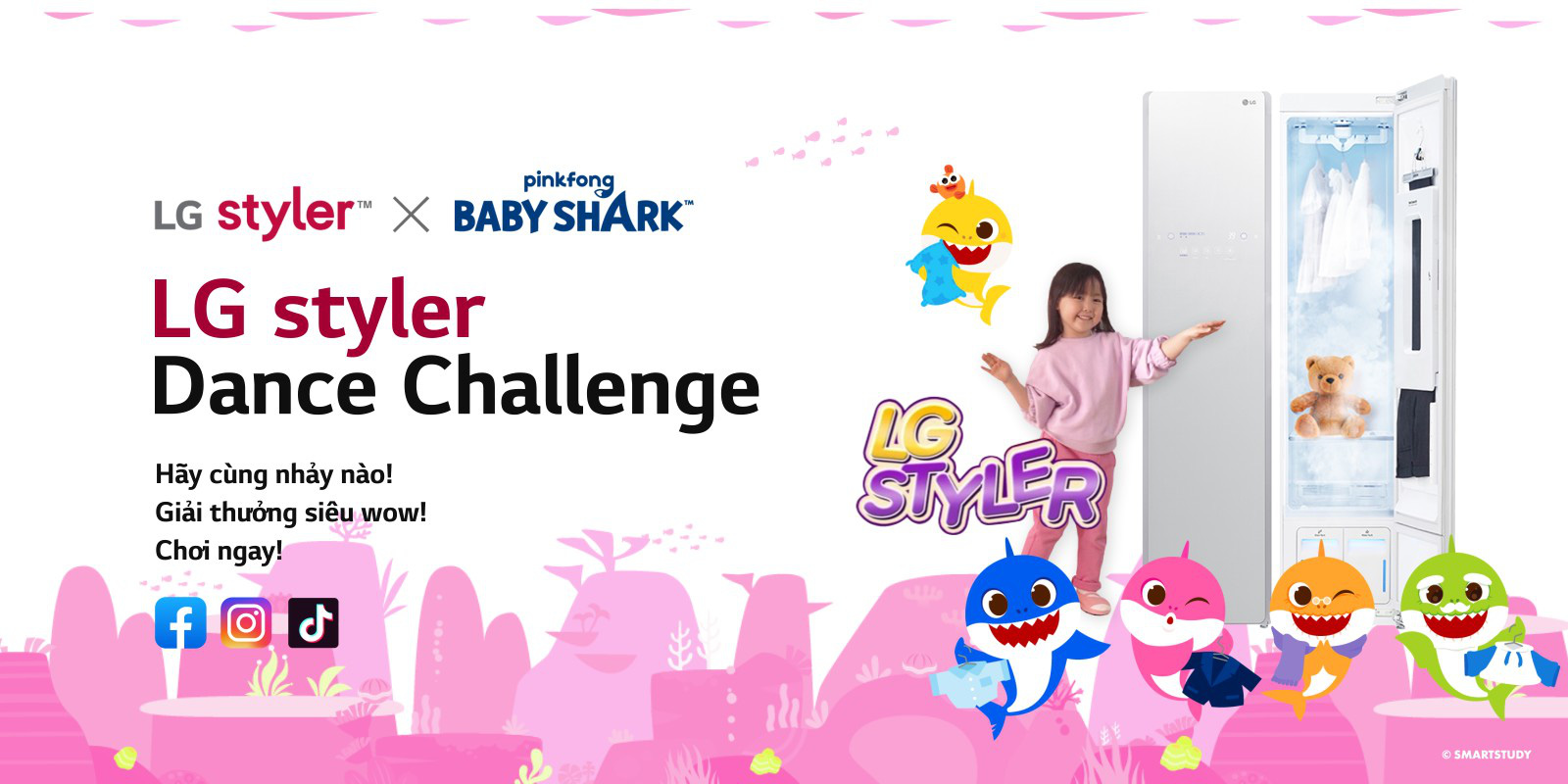 Giải mã điệu nhảy Pinkfong Baby Shark x LG Styler hot nhất trên Tiktok hiện nay - Ảnh 2.