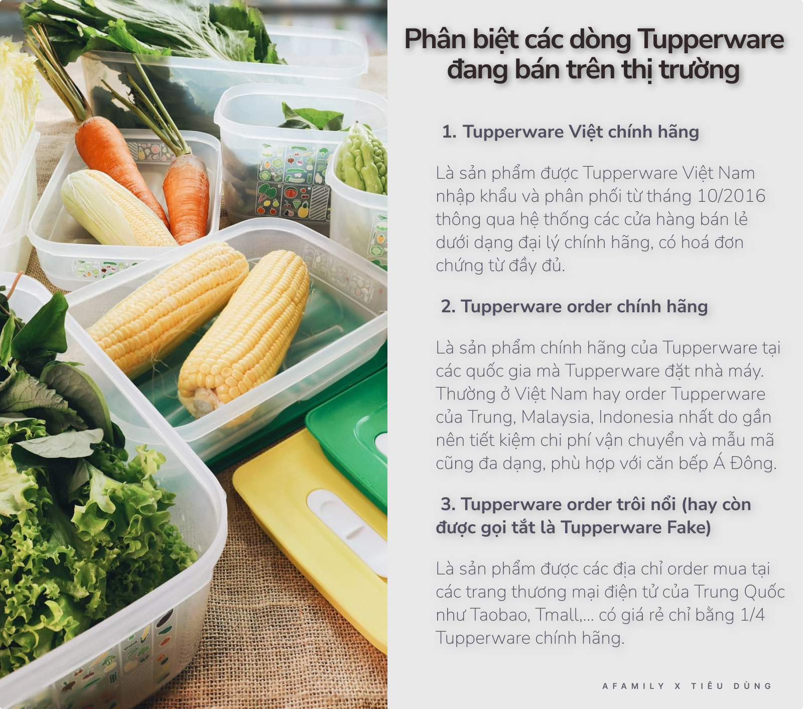 Chủ đại lý Tupperware chỉ cách phân biệt thật giả giữa hàng ngàn sản phẩm 