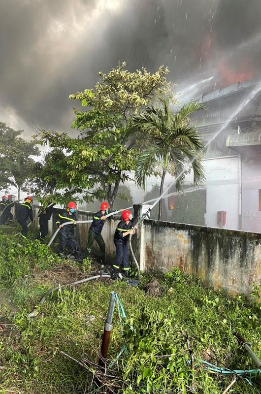 Đồng Nai: Cháy lớn tại công ty hóa chất Arirang, 1.500 mét vuông nhà xưởng bị thiêu rụi - Ảnh 2.