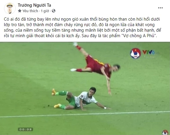 Màn phân tích khoảnh khắc cầu thủ Việt Nam bị chơi xấu bằng Văn học xứng đáng nhận 10 điểm - Ảnh 1.