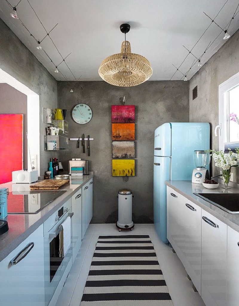 11 thiết kế bếp nhỏ đầy ấn tượng và thông minh dành cho các căn chung cư có diện tích hẹp - Ảnh 8.