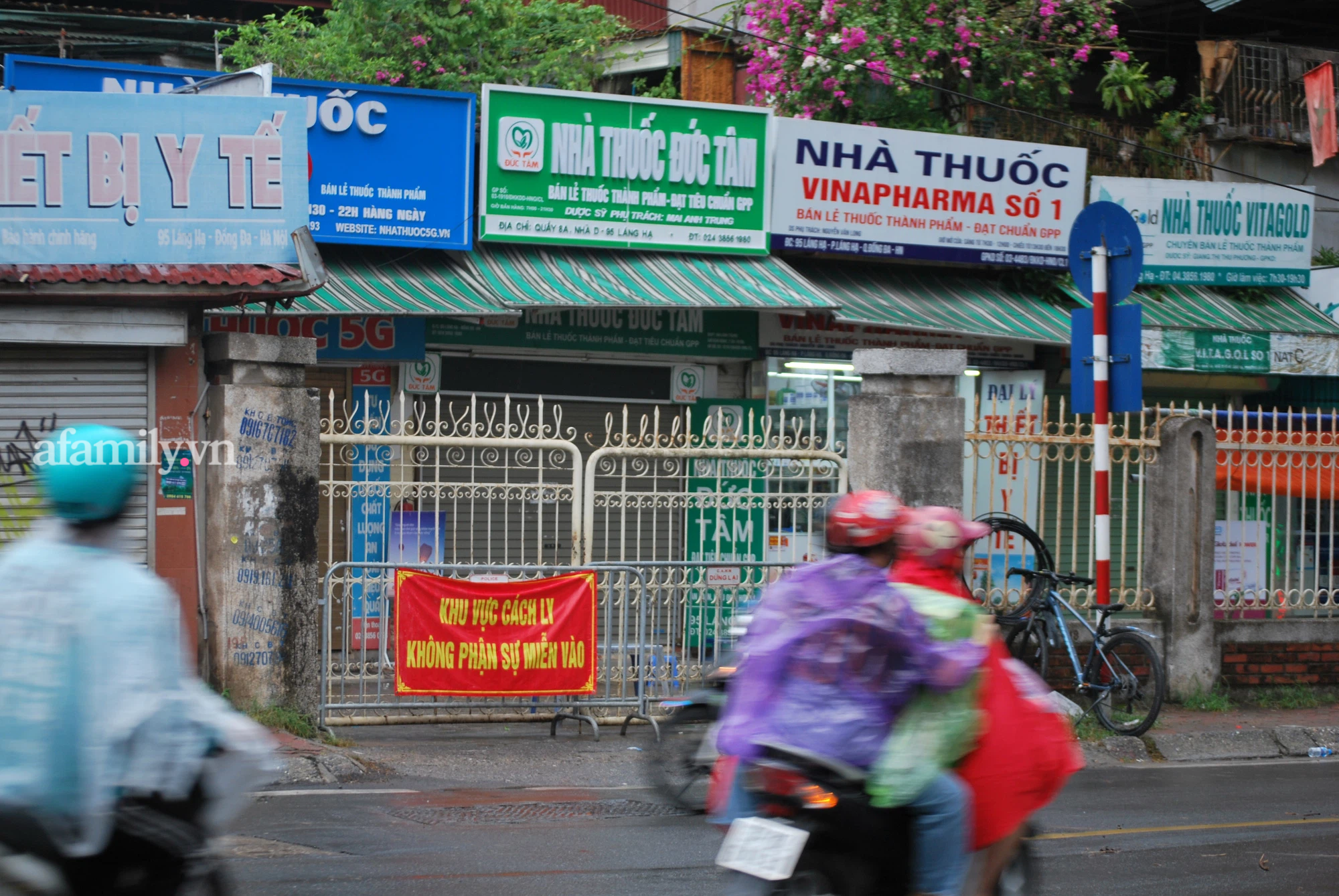 Khu vực nhà thuốc bị phong tỏa