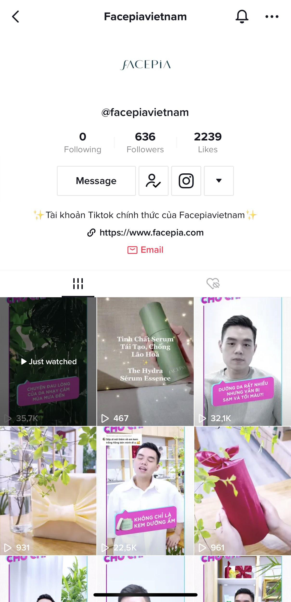 Lối đi khác biệt của thương hiệu beauty Facepia Vietnam trên TikTok - Ảnh 2.