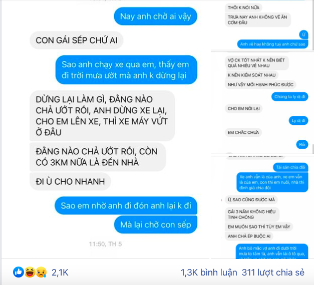 Vợ lao đi giữa cơn mưa tầm tã, chồng lái ô tô đèo cô gái có thân phận đặc biệt lướt qua và cái kết xứng đáng sau câu mỉa: “Gái 3 năm không hiểu tính chồng” - Ảnh 1. Vợ lao đi giữa cơn mưa tầm tã, chồng lái ô tô đèo cô gái có thân phận đặc biệt lướt qua và cái kết xứng đáng sau câu mỉa: “Gái 3 năm không hiểu tính chồng” - Ảnh 1.