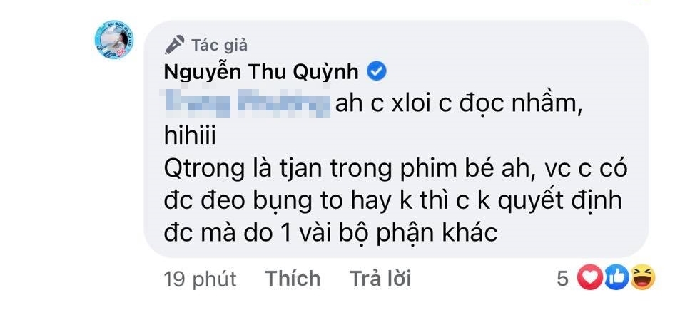 Hương vị tình thân: Thu Quỳnh lý giải tại sao Thy bầu mãi bụng vẫn phẳng lì - Ảnh 4. Hương vị tình thân: Thu Quỳnh lý giải tại sao Thy bầu mãi bụng vẫn phẳng lì - Ảnh 4.