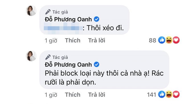 Phương Oanh "Hương vị tình thân" bức xúc vì bị anti-fan lôi ông bà tổ tiên ra chửi nhưng bản thân lại bị mắng ngược - Ảnh 5. Phương Oanh "Hương vị tình thân" bức xúc vì bị anti-fan lôi ông bà tổ tiên ra chửi nhưng bản thân lại bị mắng ngược - Ảnh 5.