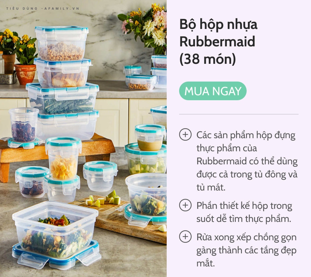 5 bộ hộp từ thương hiệu lớn giúp chị em lưu trữ và bảo quản thực phẩm tươi ngon dài ngày, không mua thì phí lắm - Ảnh 4.