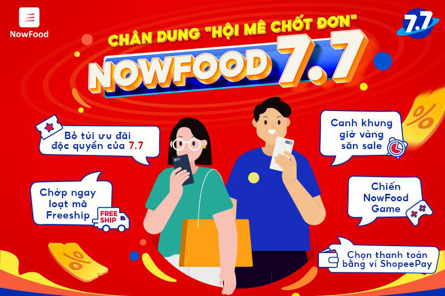 Các tín đồ ẩm thực “trực chiến” săn loạt ưu đãi của Now trong ngày 7.7 - Ảnh 1. Các tín đồ ẩm thực “trực chiến” săn loạt ưu đãi của Now trong ngày 7.7 - Ảnh 1.