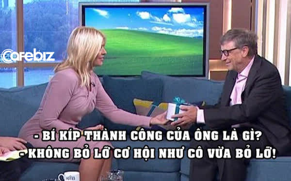 Tặng nữ MC tấm séc muốn điền bao tiền tùy ý nhưng bị từ chối, Bill Gates dạy cô bài học thấm thía: Đừng bao giờ bỏ lỡ cơ hội! - Ảnh 1.