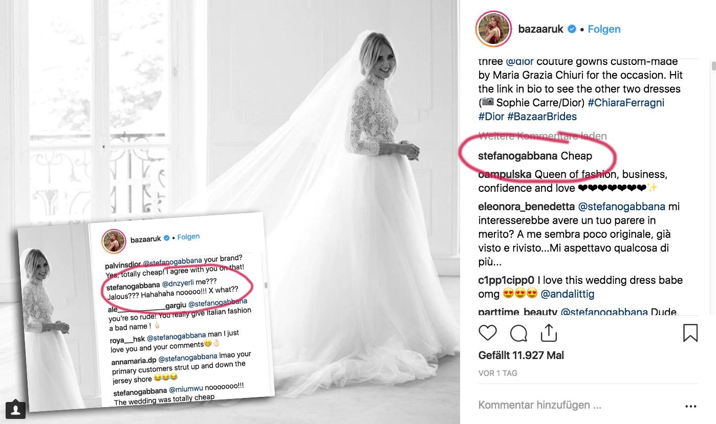 Drama Stefano Gabbana