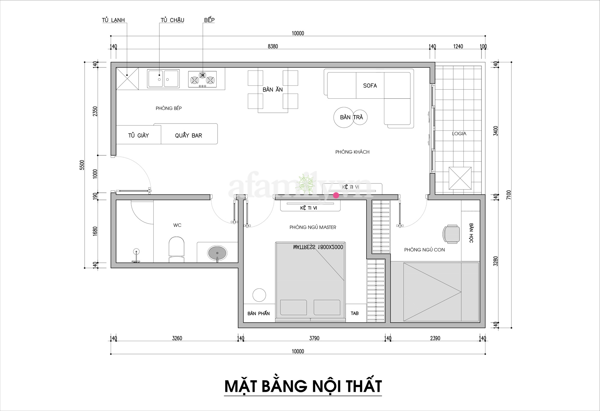 Kiến trúc sư tư vấn thiết kế căn hộ gia đình 60m² theo tone vàng hợp mệnh, chi phí 153 triệu - Ảnh 2.