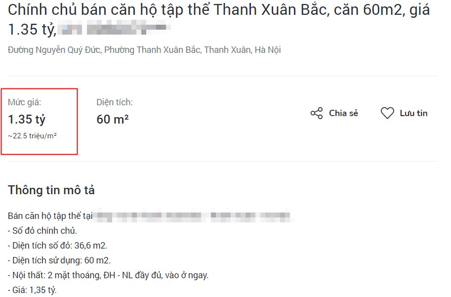 Giá nhà tập thể cũ ở Hà Nội tăng trở lại sau nhiều năm &quot;ngủ quên&quot; - Ảnh 2.