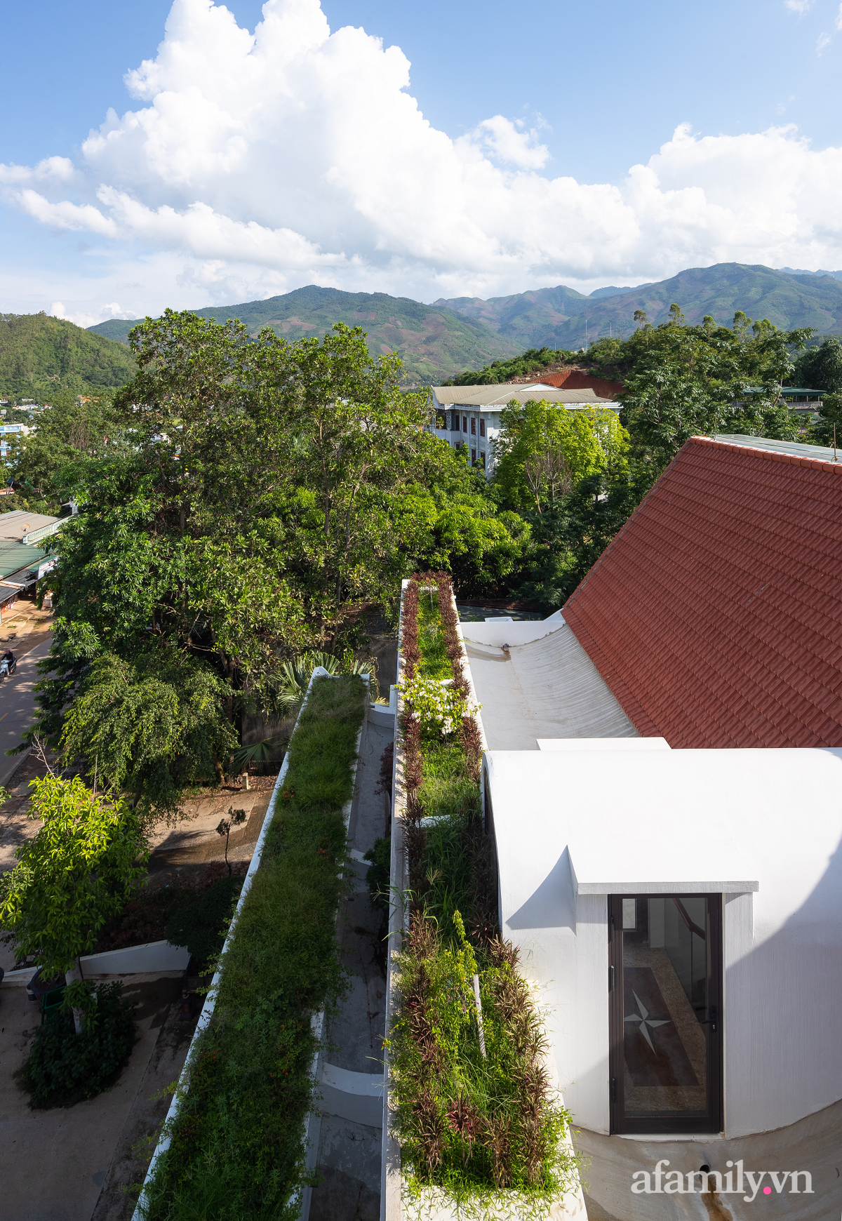 Ngôi nhà quanh năm mát mẻ nhờ thiết kế mái cong lưu thông gió tự nhiên ở Sơn La - Ảnh 3.