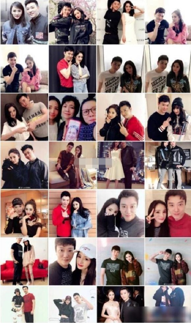 Trên trang Weibo cá nhân của Hình Bác Tuấn, netizen phát hiện ra rất nhiều ảnh chụp chung của anh và Dương Mịch.