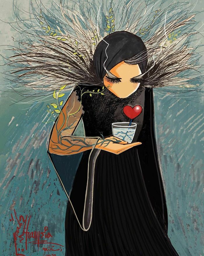 Nữ nghệ sĩ graffiti hiếm hoi của Afghanistan và 20 tác phẩm đường phố đầy ám ảnh về thân phận người phụ nữ - Ảnh 13.