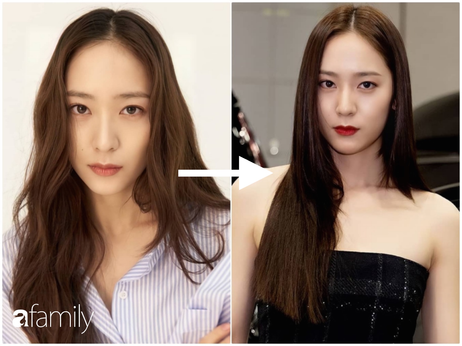 kiểu tóc cho mặt dài, tóc xoăn, Rosé, Black Pink, Jessica Jung, Krystal, kiểu tóc khắc phục nhược điểm