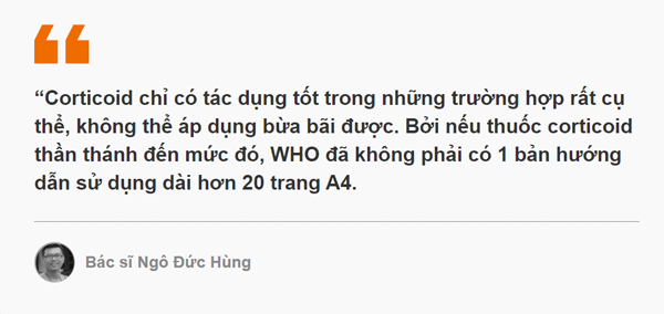 Xin đừng &quot;găm&quot; thuốc corticoid để &quot;chữa&quot; COVID-19, đây là lý do bạn nên biết - Ảnh 1.
