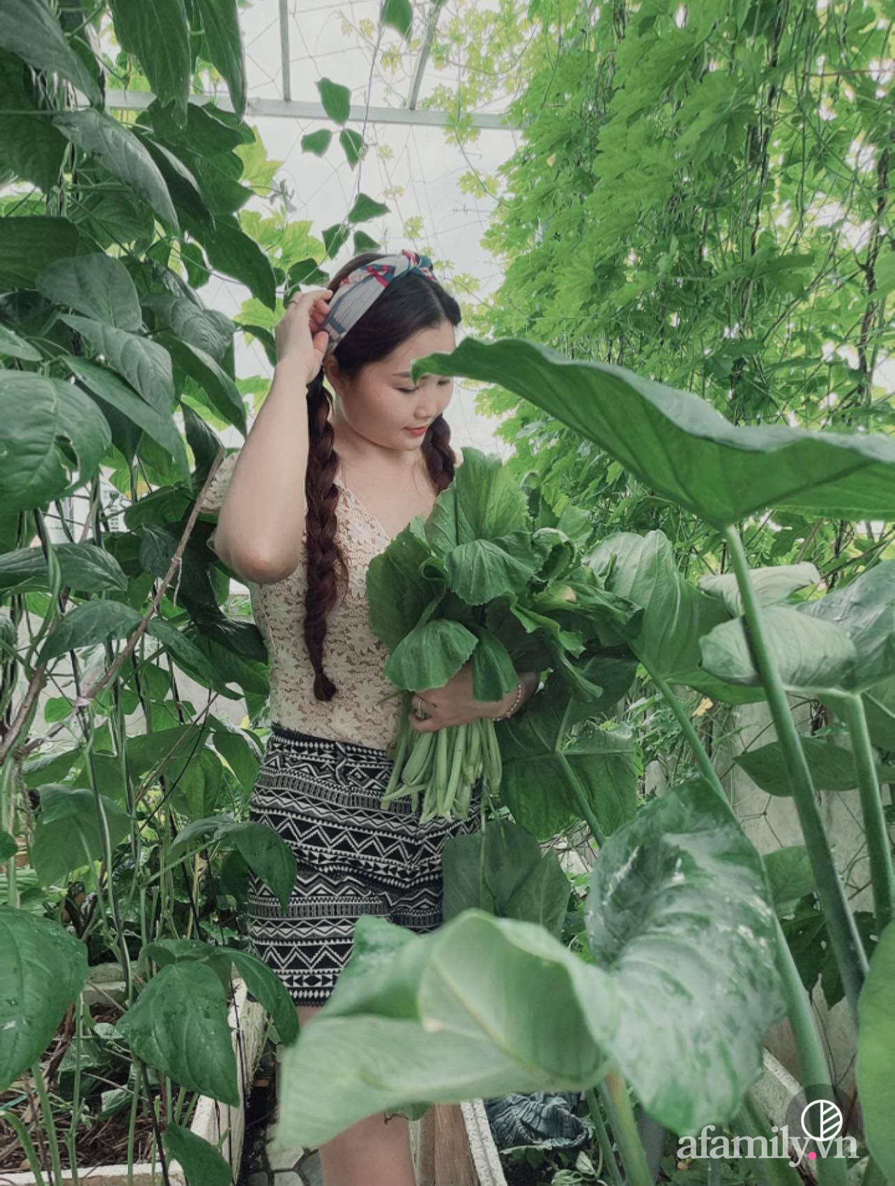 Khu vườn đầy ắp rau xanh trái ngọt giúp mẹ đảm hai con &quot;chia ngọt sẻ bùi&quot; cho người xung quanh ở Sài Gòn - Ảnh 3.