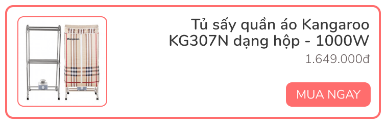 Mùa này mưa nhiều, độ ẩm siêu cao, sắm ngay máy sấy quần áo vừa tránh mốc vừa tiết kiệm thời gian - Ảnh 7.