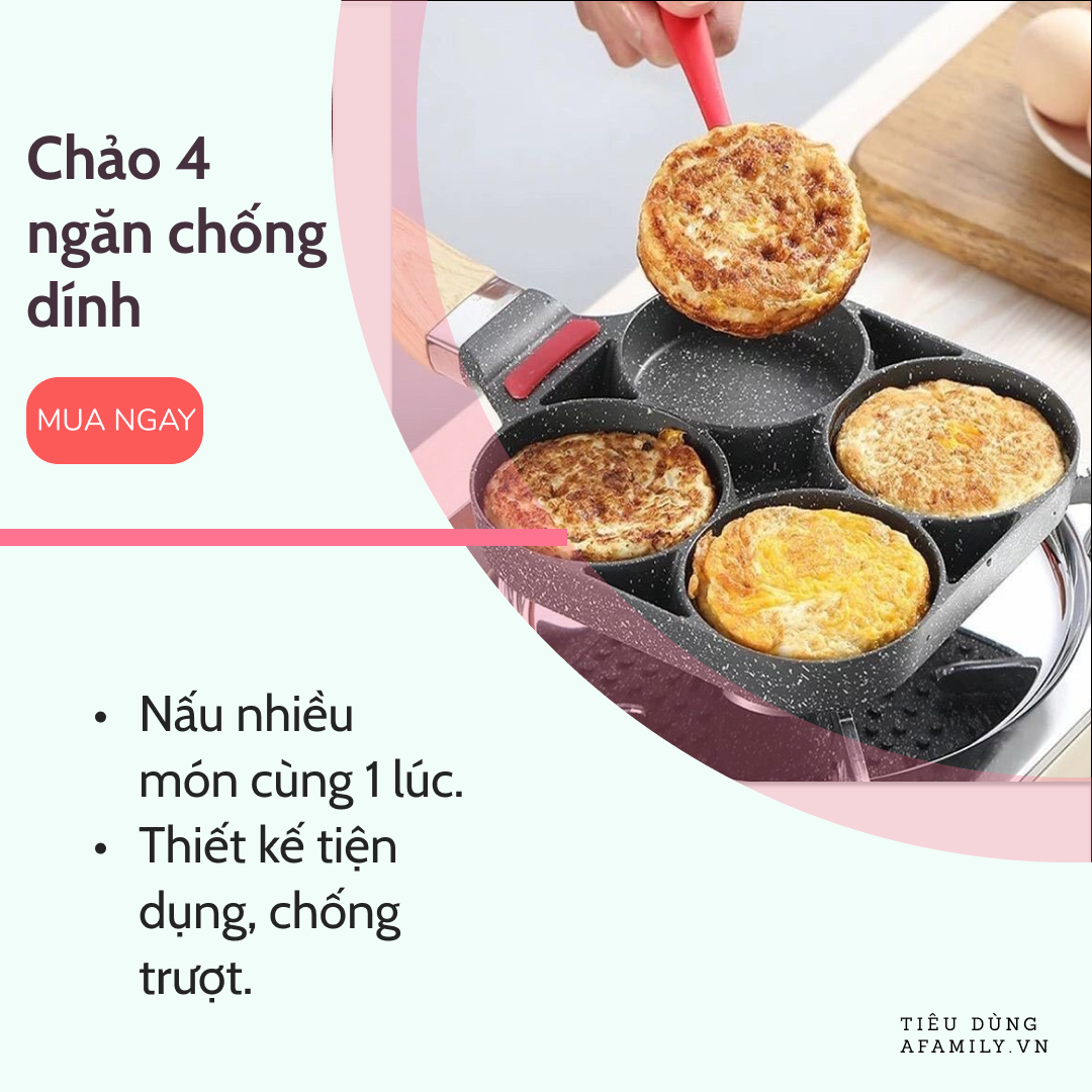 5 chảo chống dính siêu xinh, làm được nhiều món áp chảo không cần dầu gợi ý cho bà nội trợ giá chỉ từ 110k - Ảnh 2.