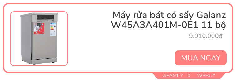 Máy rửa bát giờ đã rất rẻ, dưới 10 triệu đã có 6 lựa chọn khác nhau, có loại sale “tới bến” gần 50% - Ảnh 6.