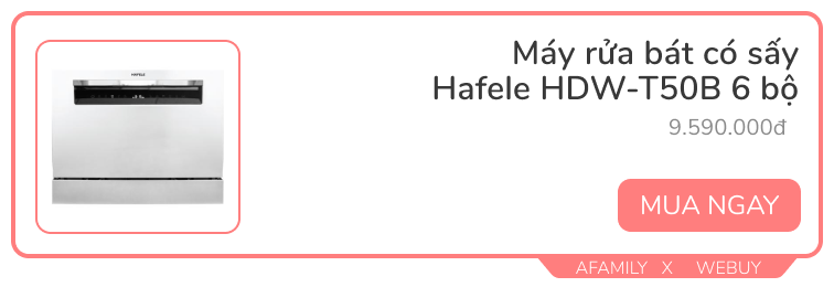 Máy rửa bát giờ đã rất rẻ, dưới 10 triệu đã có 6 lựa chọn khác nhau, có loại sale “tới bến” gần 50% - Ảnh 8.