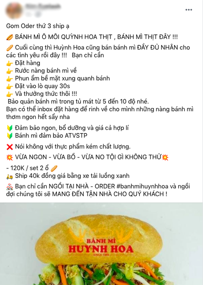 Đã tìm ra hàng bánh mì "chơi lớn" nhất Sài Gòn mùa dịch: Ship hàng bằng taxi, giá gom đơn tận 75k⁄ổ! - Ảnh 2.