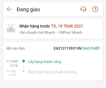 Mua hàng online, người đợi 