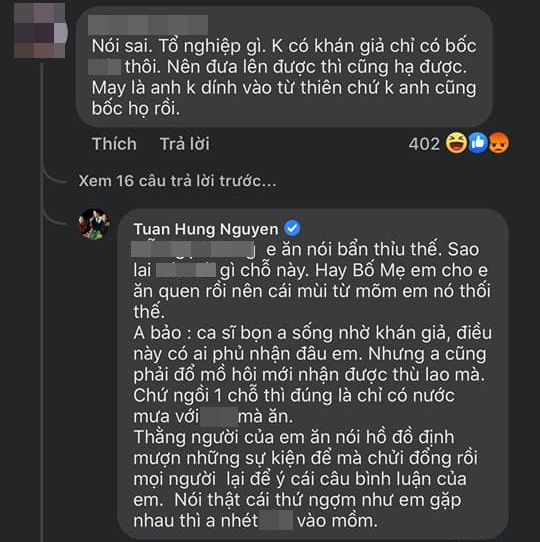 Đang yên đang lành thì bị "cà khịa", Tuấn Hưng tuyên bố cực "căng" nhưng được khán giả ủng hộ - Ảnh 2.