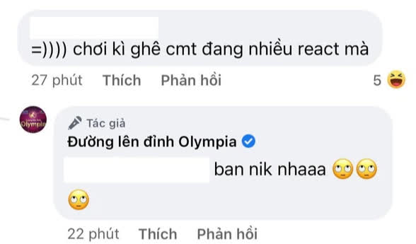 Fanpage Đường Lên Đỉnh Olympia doạ cho netizen “bay màu” nếu nhắc điều này dưới bài đăng về Khánh Vy - Ngọc Huy  - Ảnh 5.