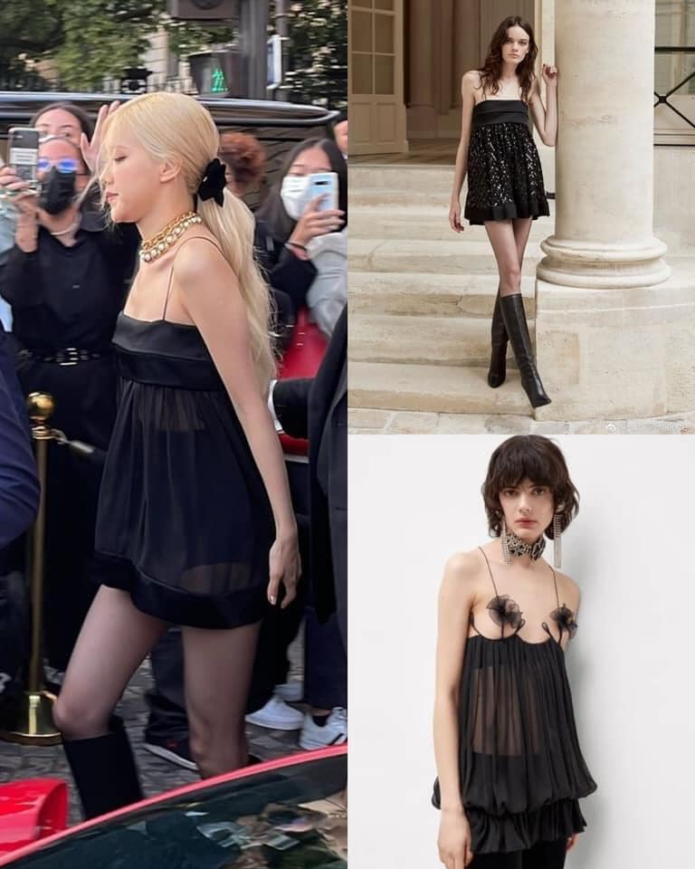 Rosé diện váy xuyên thấu bạo liệt dự show Saint Laurent nhưng nếu ngắm thiết kế gốc thì ai cũng choáng váng - Ảnh 5.