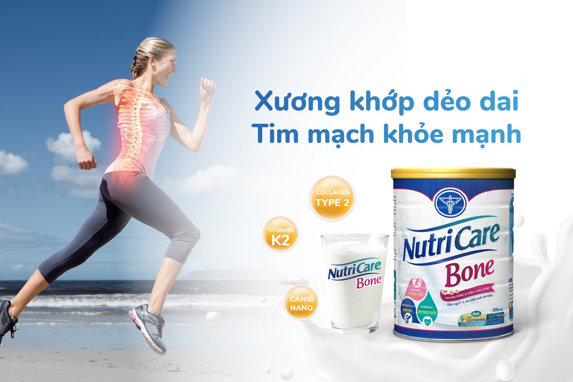 Sữa Nutricare Bone cung cấp vitamin K2 vừa chắc xương lại tốt cho tim mạch - Ảnh 1.