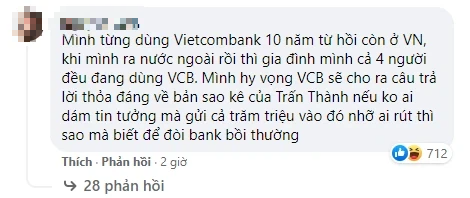 Fanpage Vietcombank bị "tấn công" vì sao kê của Trấn Thành - Ảnh 4. Fanpage Vietcombank bị "tấn công" vì sao kê của Trấn Thành - Ảnh 4.