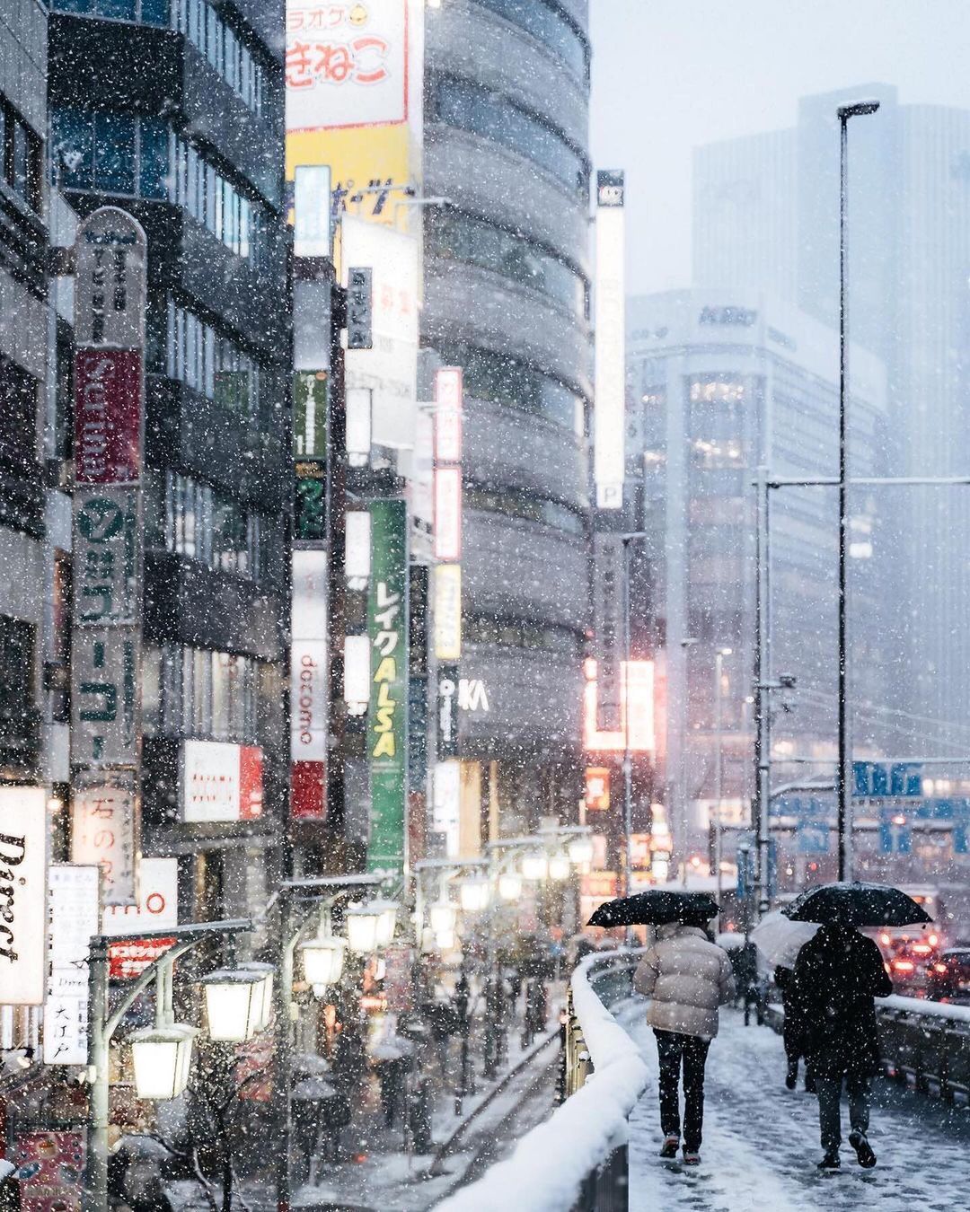Chùm ảnh: Khung cảnh Tokyo dưới tuyết trắng đẹp đến nao lòng, phảng phất nét buồn tựa cổ tích mùa đông - Ảnh 5.