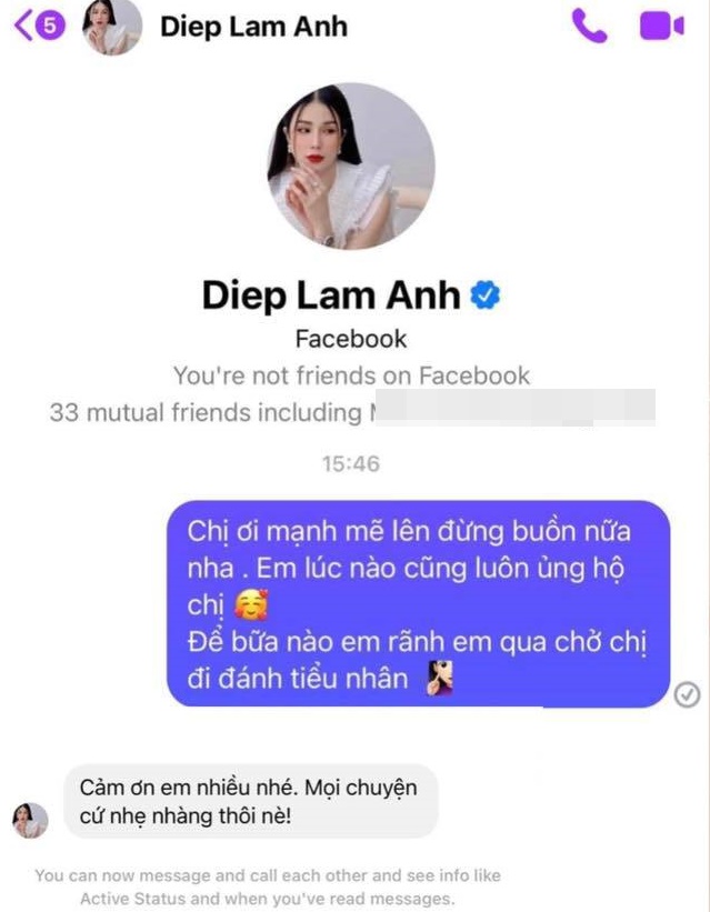 Được rủ "đi đánh tiểu nhân", Diệp Lâm Anh chỉ đáp lại một câu nhẹ nhàng mà vẫn khẳng định vị thế "kèo trên" - Ảnh 2. Được rủ "đi đánh tiểu nhân", Diệp Lâm Anh chỉ đáp lại một câu nhẹ nhàng mà vẫn khẳng định vị thế "kèo trên" - Ảnh 2.