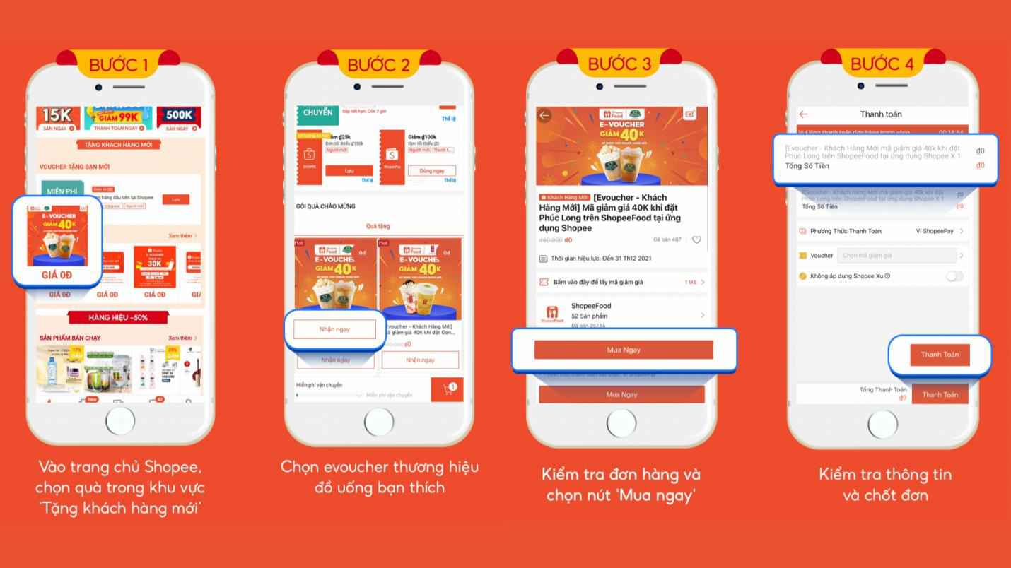 Shopee tung ngàn voucher hấp dẫn, mời người dùng mới ăn uống tẹt ga - Ảnh 2.